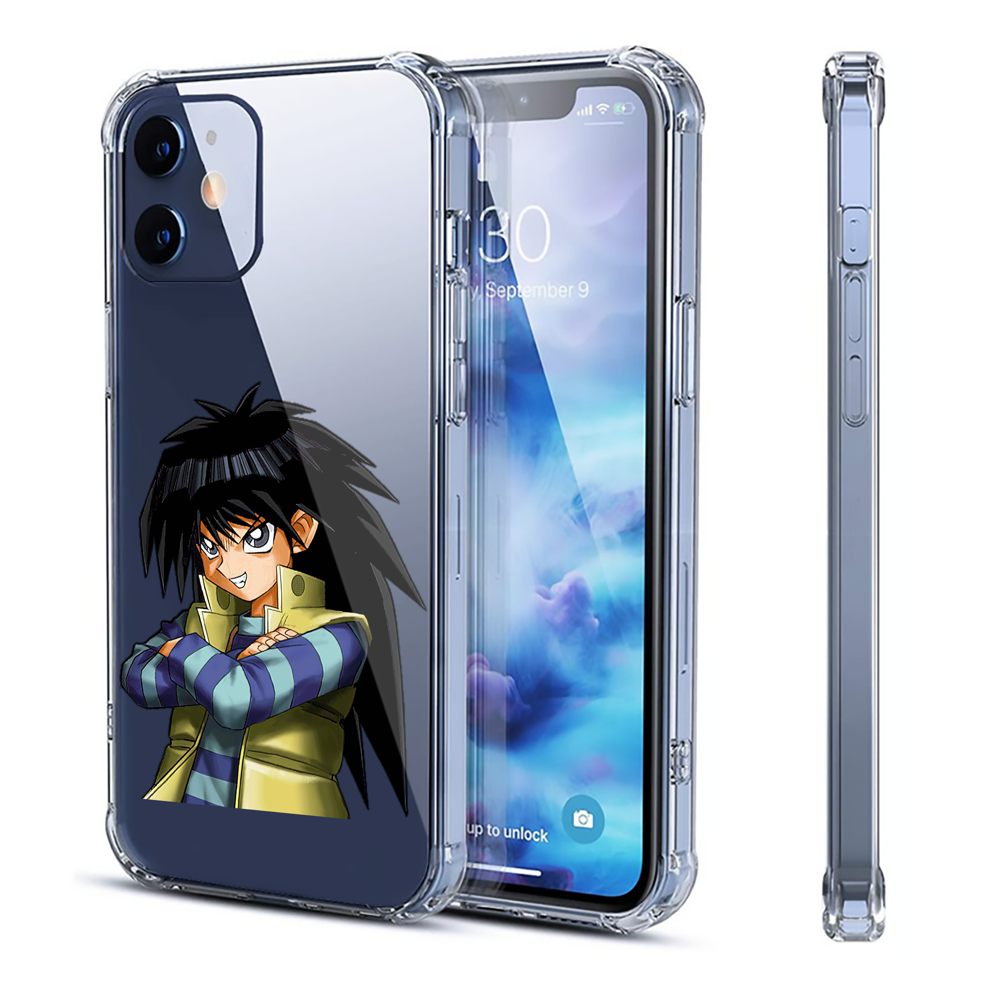 （画像用） 遊☆戯☆王 Yu-Gi-Oh! 【iPhone 12シリーズ対応】透明スマホケース（クリアソフトケース）